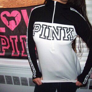victoria's secret PINK sports quarter zip up